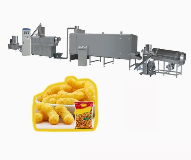 Large Capacity Output Puff Snack Machine , SS304 Rice Puff Making Machine