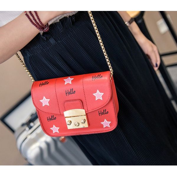 Packet 2016 new wave of female Korean chain bag shoulder bag diagonal package