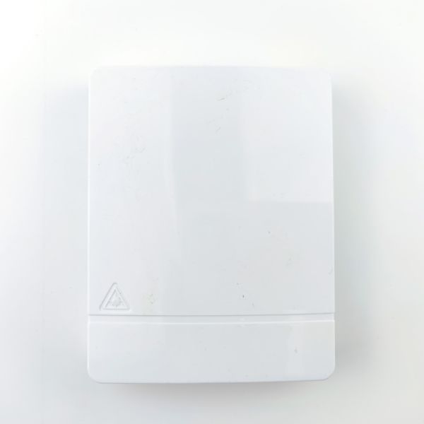 Réseau FTTH Installation murale intérieure FC APC Plaque d'entrée en fibre optique en plastique 2 cœurs