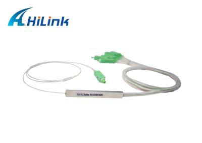 Acoplador do divisor FBT do PLC da tubulação de aço SC/APC FTTH 1x8 da rede passiva mini