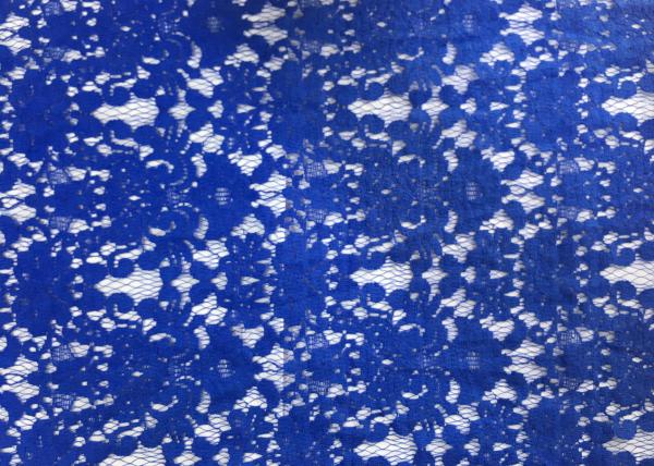 White Swiss Cotton Embroidery Lace Fabric , Cotton Lace Trim For Party