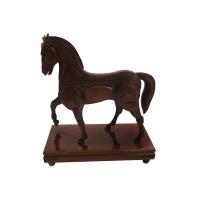 Jeux de chevaux en bois créatifs très vendus dessins animés décoration tridimensionnelle d'animaux ornements pour le salon