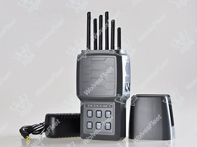 six antennas Portable Car GPS  wifi LTE4G 3G Signal Jammer / Blocker with nylon cover