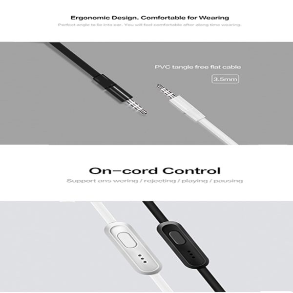 OEM Plastic Housing Wired In Ear Earphones 32ohms Stereo Sound