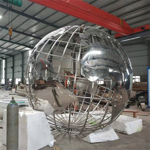 Outdoor Metal Planet Earth Sculpture SS 304 316 For Display
