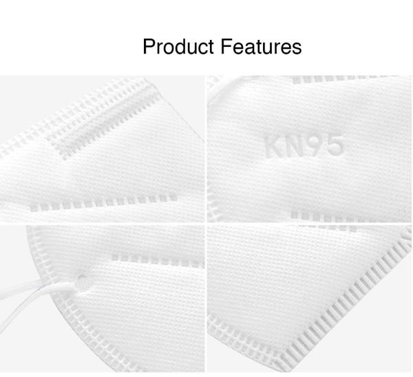 Disposable Nonwoven KN95 Dustproof Anti Dust Safety Folding Half Face Mask For Self Use