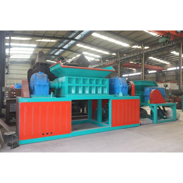 Plastic Shredder Double Shaft Double Power for Waste Plastic Bottle Metal Scrap Material