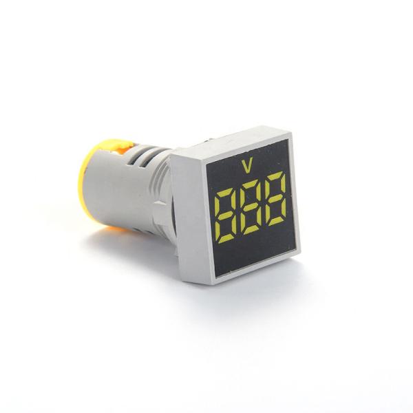 New Series 22mm 20-500V AC Digital Voltmeter Volt Meter Red Green Yellow Mini LED Indicator Panel Light