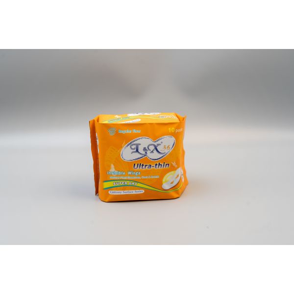 Regular menstrual pad utilizing core technology super absorbent polymer sap for maximum absorption and leak protection during menstrual cycles