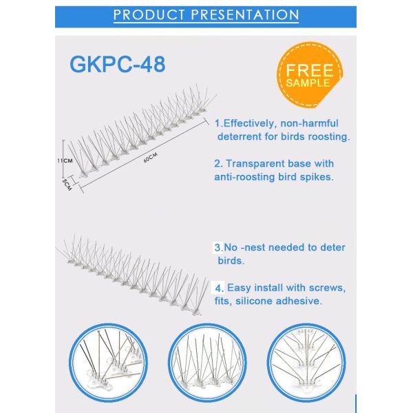 Птица нержавеющей стали Birdbarrier берет анти- на острие