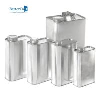 Envase de la poder del metal de 1 galón aceite cuadrado Tin With Metal Handle de 4 litros