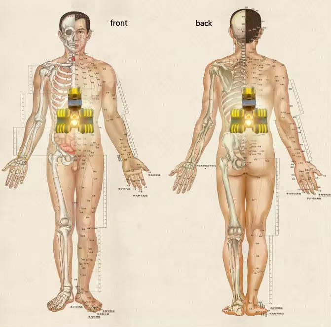 Nugabest Турманиевые массажные кровати N5 Боль в спине Термотерапия Мигун Автоматическое электрическое тепловое нефритовое массажное кровати