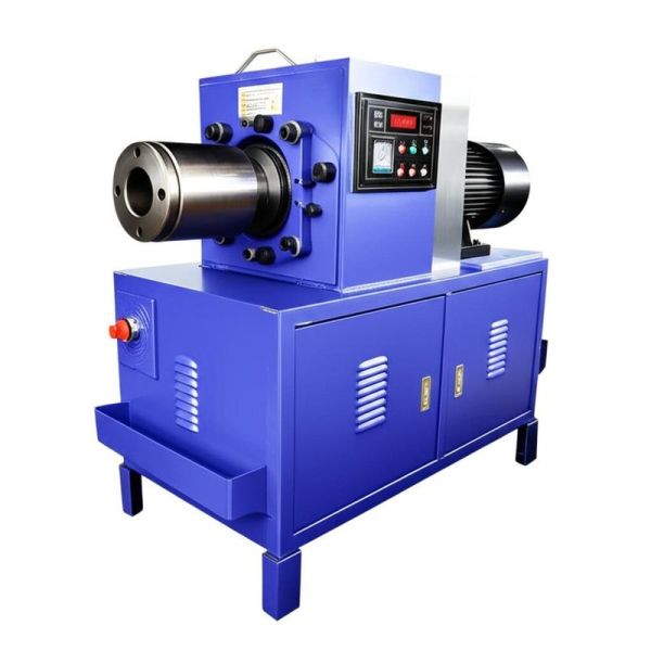 2 Inch 600T Crimping Force Blue Color Crimping Size Reach 2.5 Inch With Fast Change Mould Tools Rubber Hose Crimping Machine With 6-51mm Range And 10 Interchangeable Dies