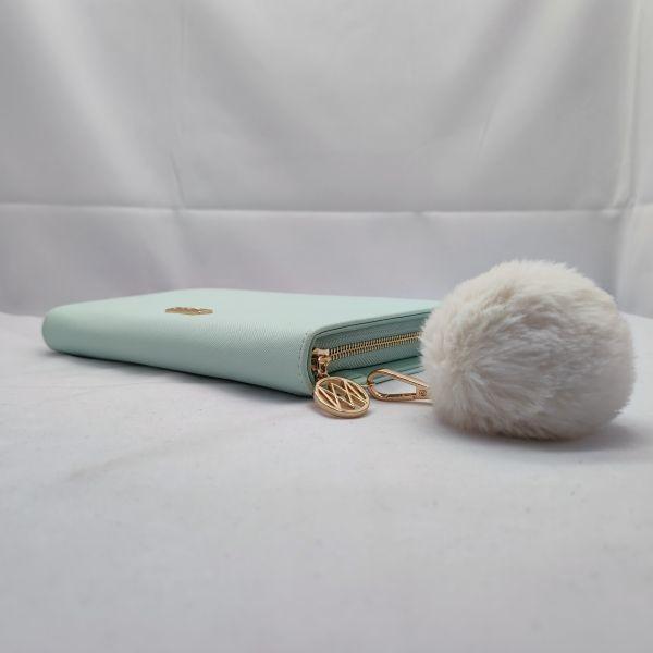 Girls Card Holder Wallet Saffiano PU Leather Purses Big Capacity Clutch Bag WA06
