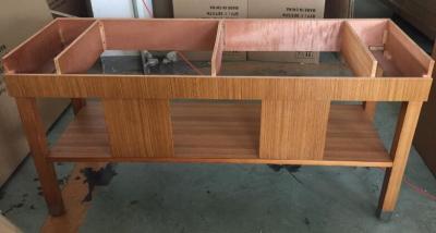 wooden Bathroom vanity with wood shelf /bathroom cabinet /HOTEL VANITY V-013