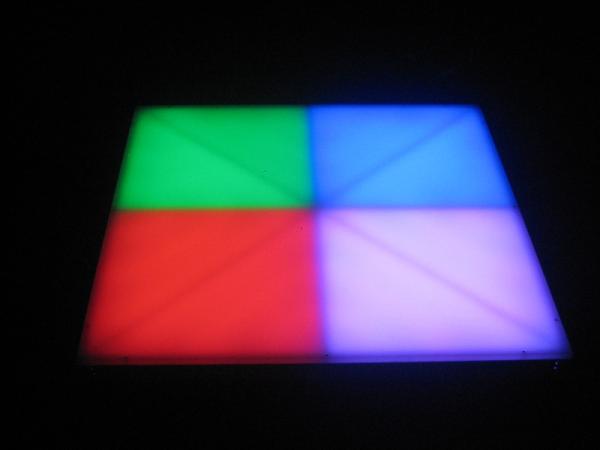 Night Club Rgb Color Changing Led Dancing Floor High Brightness 100 * 100 * 15 cm