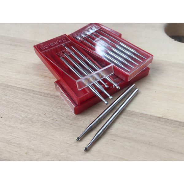 Fissure Finishing Diamond Burs Dental , Carbide Burr Bits Tungsten Material