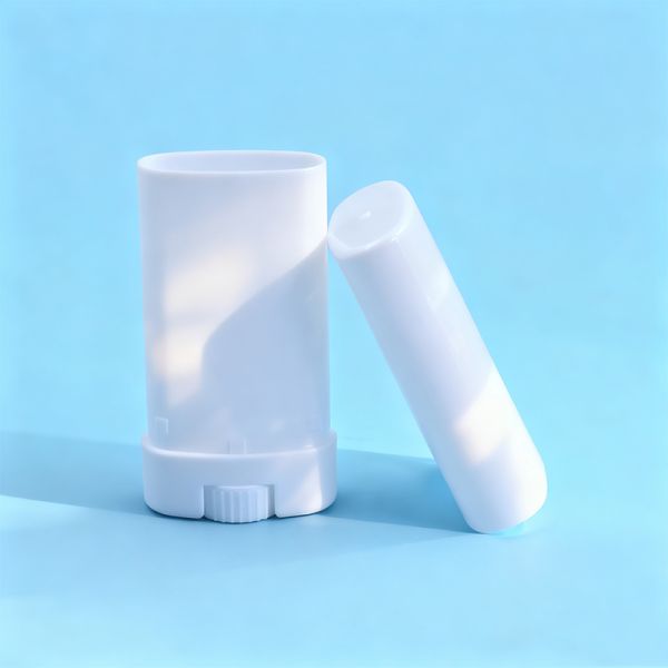 15ml Empty Deodorant Containers Cosmetic PP Plastic Twist Up Refillable Sunscreen Stick Tubes Deodorant Packaging