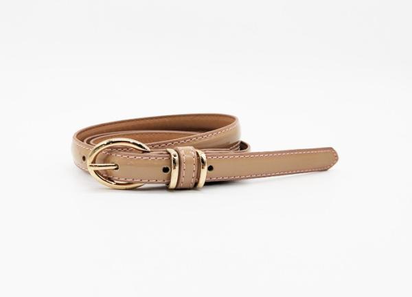 O couro do plutônio de S das mulheres ‘cerca/Jean Belt With Metal Buckle ocasional magro