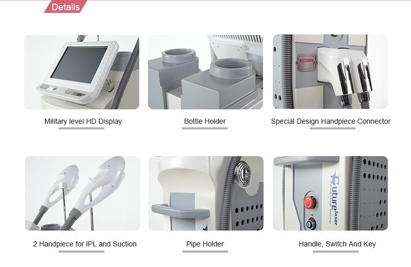 Skin Care IPL Hair Removal Machine 1 - 40Hz Frequency Adjustable 8 Inch Touch Screen