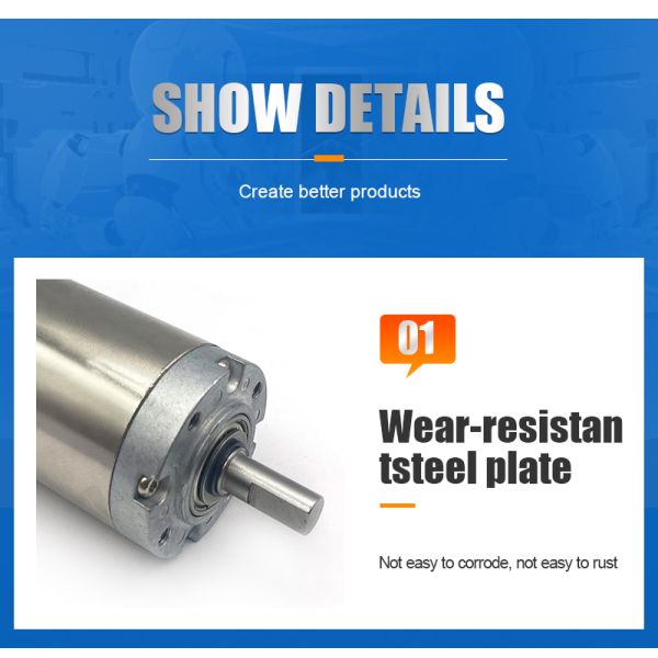 12v 24v  42mm Diameter Gear Box DC Gear Brushless Planetary Motor