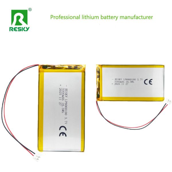 Rechargeable Lithium Battery 6060100 3.7v 5000mAh 18.5wh Power Li-polymer Battery Pack
