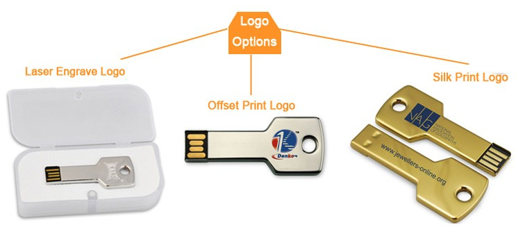 Full Color Key Shape 8gb USB Flash Pen Drive , Reading Speed 9-13mb/S