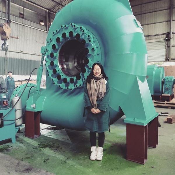 Générateur de turbine à eau hydroélectrique à refroidissement par air / eau de couleur personnalisée pour installation en extérieur