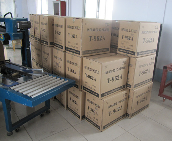 T962A com o forno 300*320mm 1500w IC Heater Infrared Soldering Station do Reflow de Benchtop da exaustão