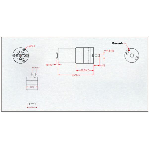 FDA Low Pressure Food Grade DC Water Pump 3V 6V 12V 24V Micro Pump for Coffee Maker breast pump