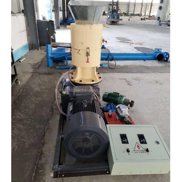 Flat Die Fuel Hay Rice Husk Chips Grass Biomass Pellet Machine High Quality