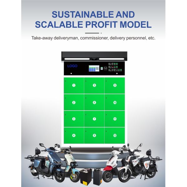 12 Slot Swapping Stations EV Battery Exchange Station Cabinet Customized