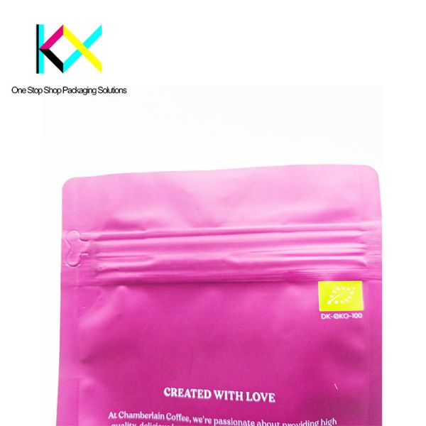 Easy Tear 500g Coffee Packaging Bags Resealable Zipper With Valve