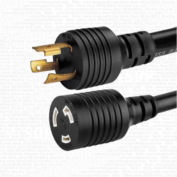 NEMA L6-20P to L6-20R Generator Extension Cord | US Twist Lock Heavy Duty Power Cable