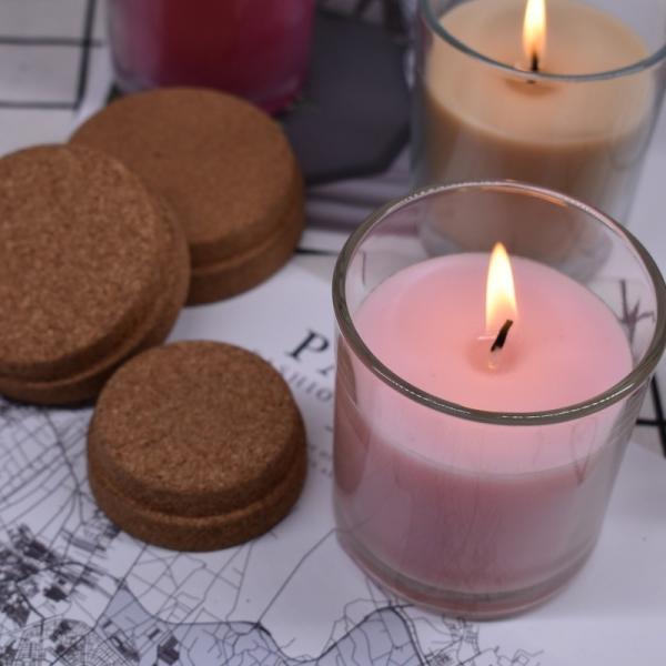 Premium Quality OEM  Glass Candle Jar Cork Stopper Tightly Airtightness