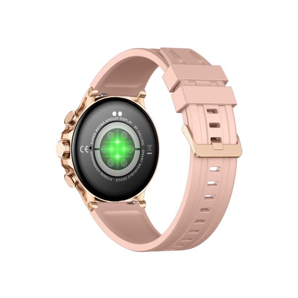 KW266 Révolutionnaire 1,6-points ronde AMOLED Smartwatch avec Bluetooth appelant et les capteurs avancés