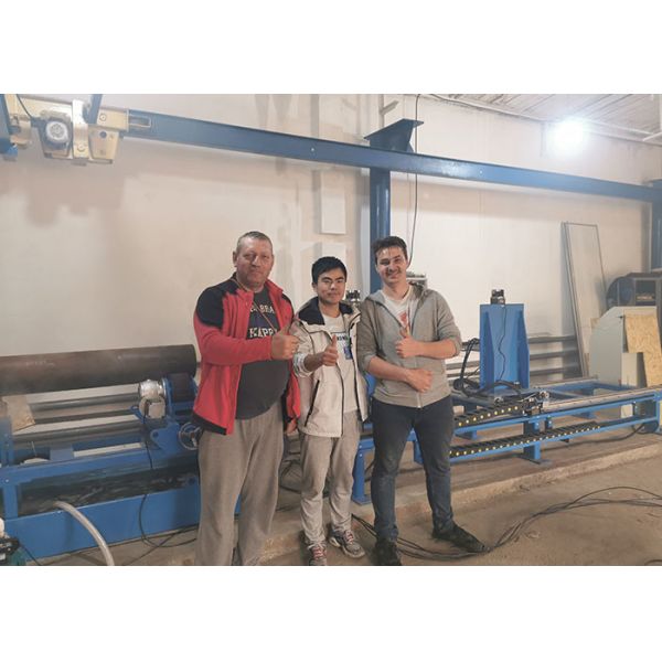 Q345 Carbon Steel 28.5Kw 8000mm Tube Cladding Machine