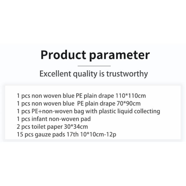 Disposable Medical Sterile Wound Dressing Kit, Gauze Dressing Kit, Non-Woven Dressing Kit
