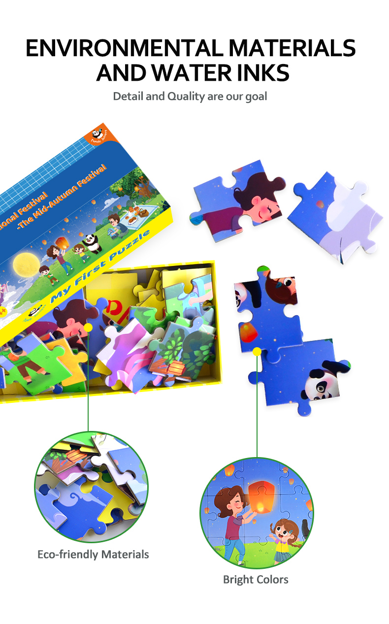 Traditional Festival Puzzle Jumbo Jigsaw 6 Themed 48Pcs for Toddler