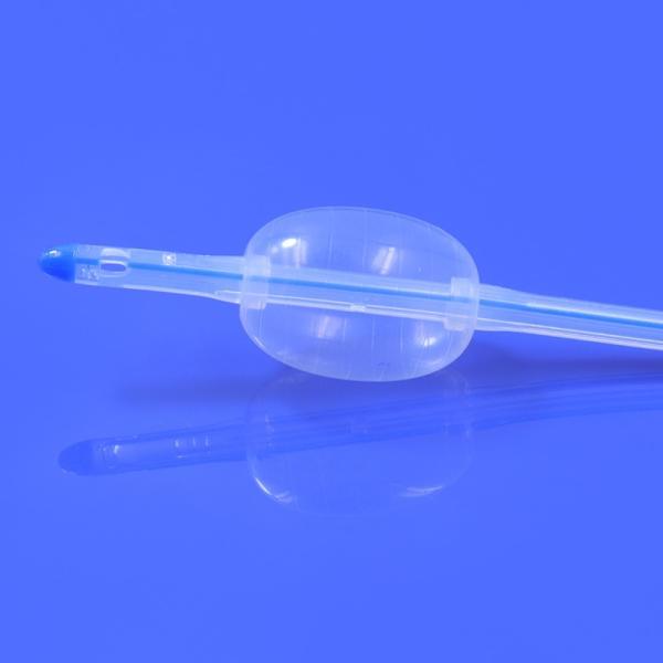 Sterile Triple-Lumen Silicone Catheter with Hydrophilic Coating