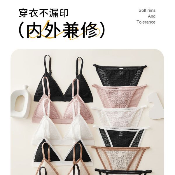 Women Lingerie Set Wholesale of High Quality S M L Sizes Women Bra and Brief Sets Triangular Cup Women Underwear Set