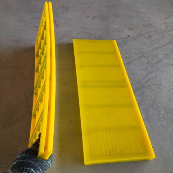 OEM Factory WS85 High Elastic Polyurethane Dewatering Screen Panel with Self-Cleaning Wave Surface and Steel Frame Integration
