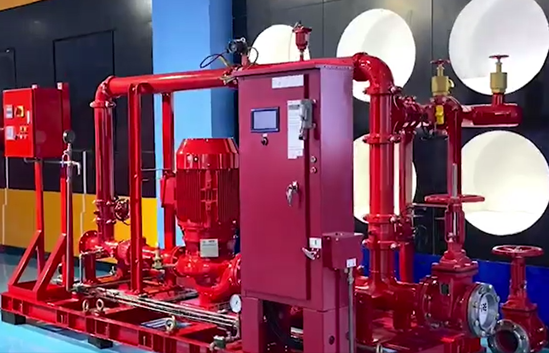 500 GPM Вертикальная линейная пожарная насосная установка NFPA 20 Пакет пожарной насос