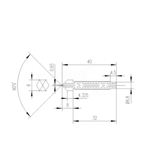 1.75mm/3mm 3D Printer Nozzle Brass Lengthen Nozzle 0.4mm Copper Long