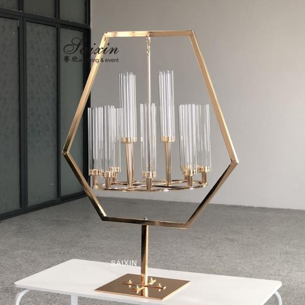 Five Candle Candlestick Candelabra Metal Floor Standing 120cm