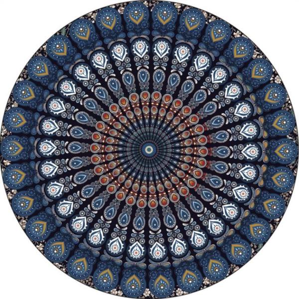 Outdoor Sunflower Beach Blanket, Beach Towel, Beach Cover Tapetry, Roundie Beach Throw Blanket, Ultra Soft, Absorbent