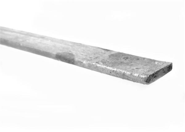 Chain Link Fence Flat Steel Tension Bar 6' Length x 1 width  x 12 Ga Thickness