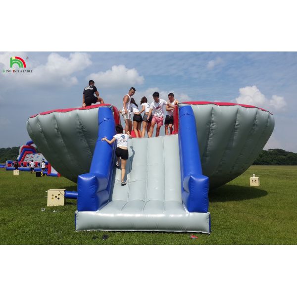 Large Inflatable Flushing Equipment Obstacle Course Inflatable Big Bowl Competitive Challenge