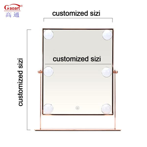 Processing customization Yes Full Wall Light Bulb Makeup Mirror for Hair Salon Vanity