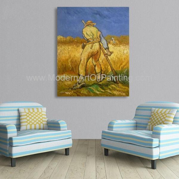Reproduções da pintura a óleo/lona mestras de Van Gogh Farm Painting On